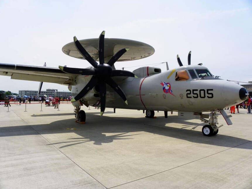 Acidente E-2 Hawkeye de Taiwan