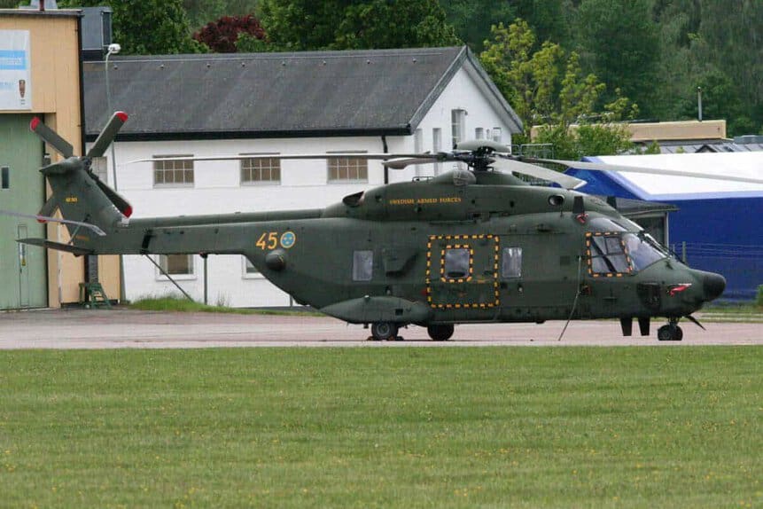 NH90 HKP14 helicopter from Sweden.