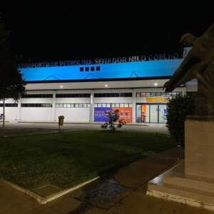 Aeroporto de Petrolina Novembro Azul Fachada Azul