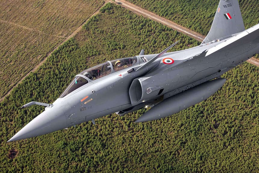 インド空軍のダッソー・ラファール戦闘機。