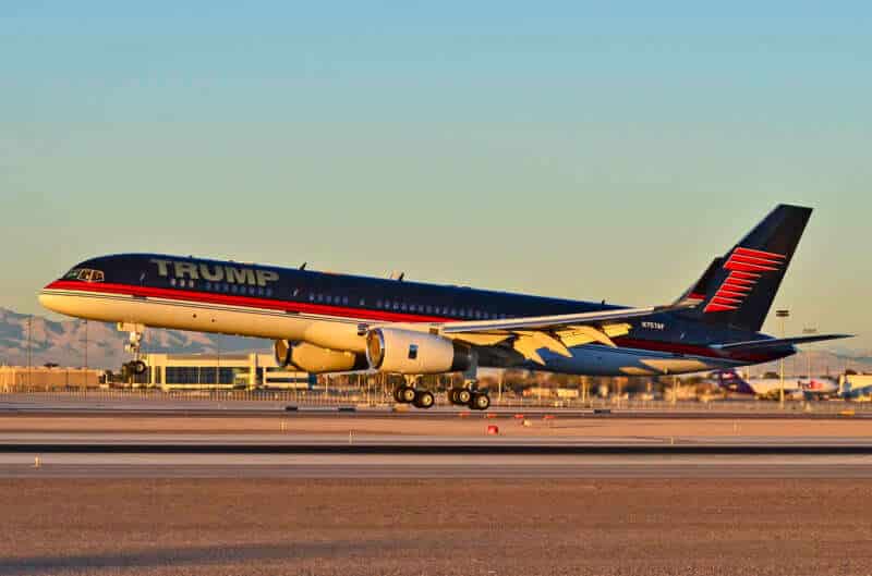 Boeing 757 Donald Trump Campanha Eleitoral EUA Estados Unidos