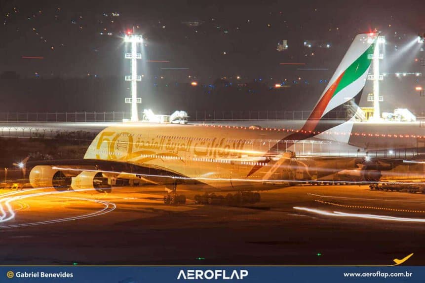 Emirates Piloto Brasileiro Aeroporto Guarulhos pouso