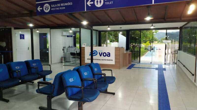 Rede VOA Aeroporto terminal de passageiros Ubatuba