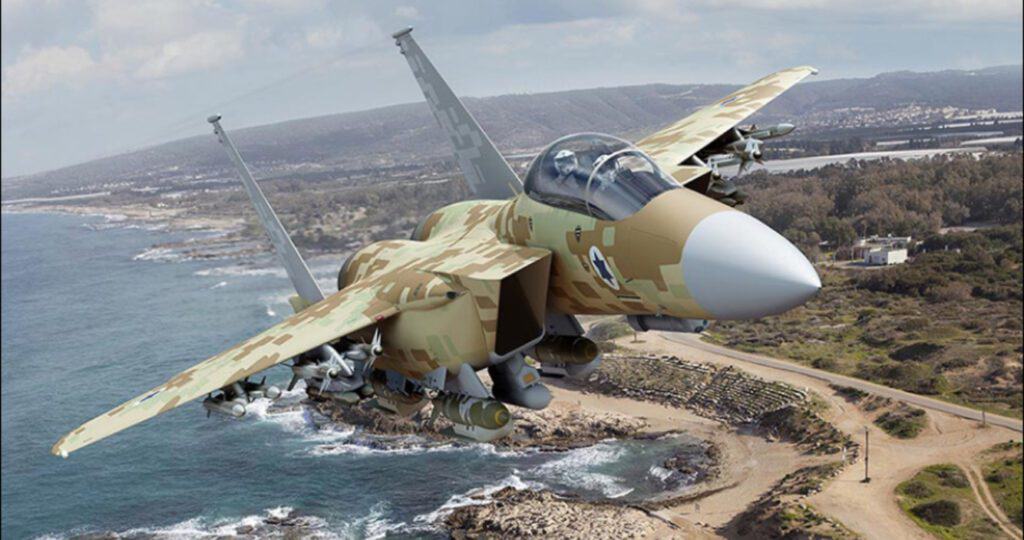 Projeção artística do F-15EX nas cores da Força Aérea Israelense. Imagem: Boeing.