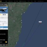 Voo de avião WC-135 Constant Phoenix da Força Aérea dos EUA, também chamado de Farejador Nuclear, chegou a ser o mais rastreado no site Flightradar24 enquanto sobrevoava a costa brasileira nesta segunda-feira (16).