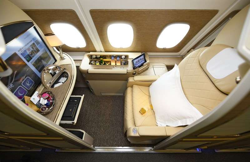 Nova cabine Airbus A380 Emirates