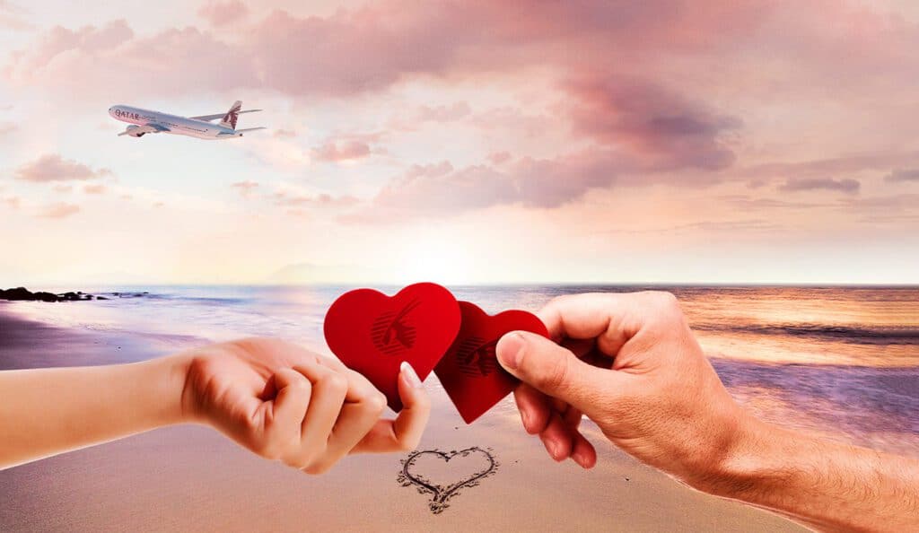 Qatar Airways Valentines Day promoção passagens brasileiros