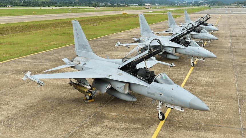 Malaysia has selected the FA-50 Golden Eagle as its new small fighter jet. Light fighter is manufactured in South Korea by KAI. Photo: ROKAF.