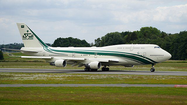 Kingdom Holdings Boeing 747 of Prince Alwaleed bin Talal
