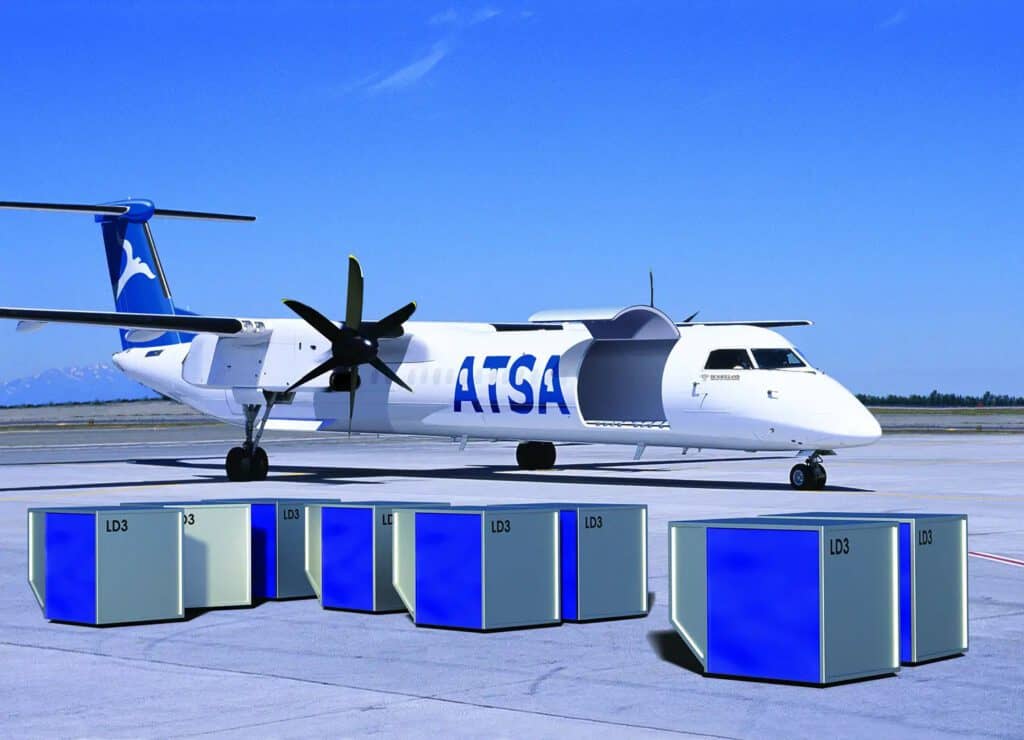 Dash 8 cargueiro da ATSA será o primeiro da América Latina