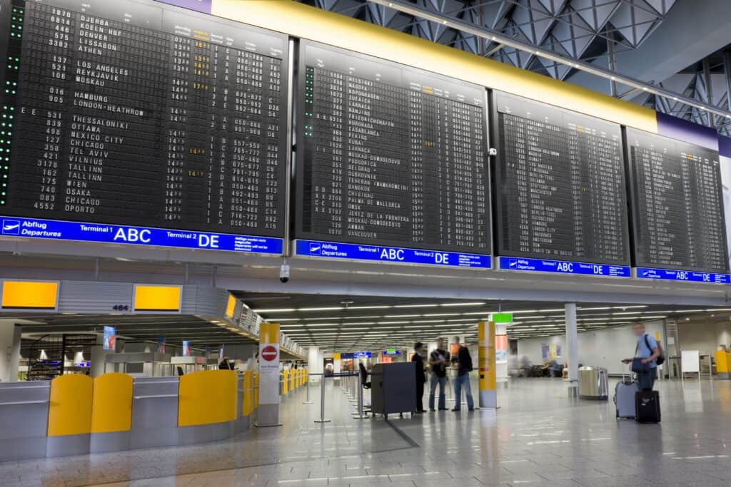 Aeroporto de Frankfurt SITA Reconhecimento Facial check-in embarque
