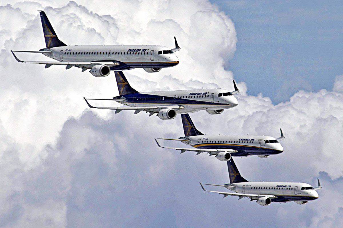 Embraer família E-Jet quanto custa um avião E1 E2 E190 E195 E170
