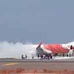 Motor de Boeing 737 da Air India Express pegou fogo após a decolagem
