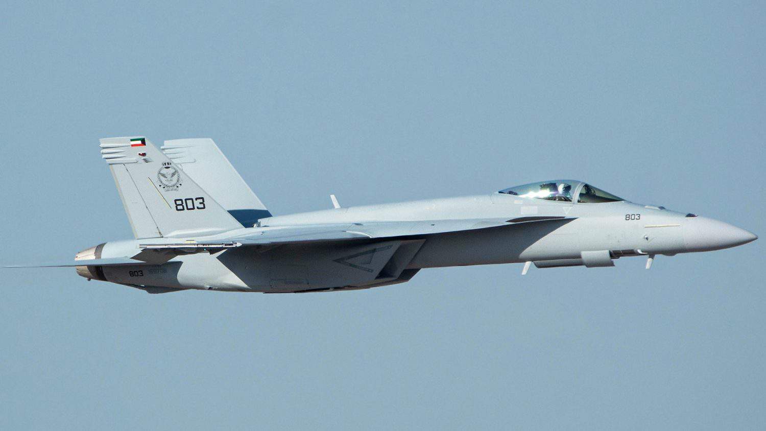 Kuwait comprou 28 F/A-18E/F Super Hornet em 2018. Foto: Brian Barsley via The War Zone.