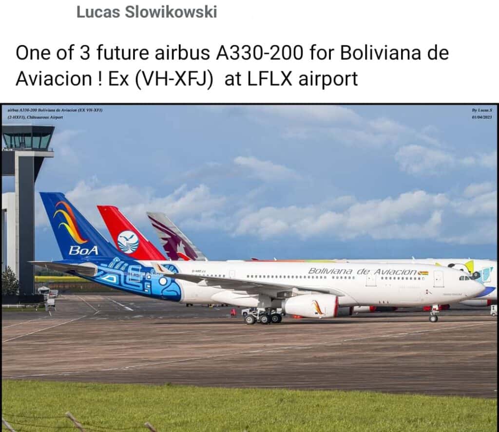 Airbus A330 Boliviana de Aviación (BoA)