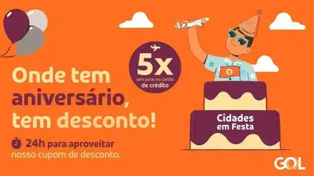 GOL Promoção de passagens aéreas desconto Brasília Cuiabá Fortaleza