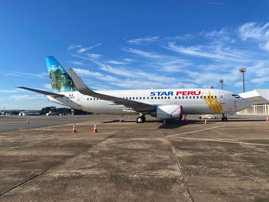 Boeing 737 Clássico Star Peru Copa Sul-Americana Universitário Peru
