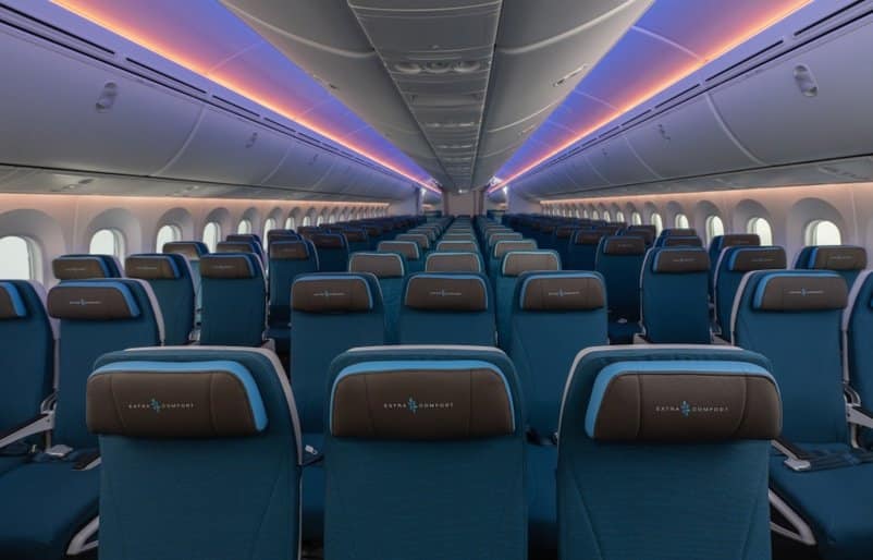 Boeing 787 Cabine Passageiros Hawaiian Airlines