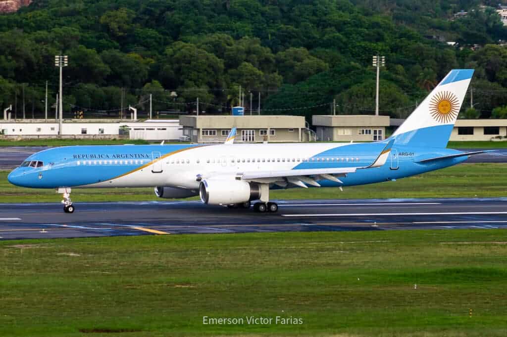Argentina Boeing 757-200 presidencial avião