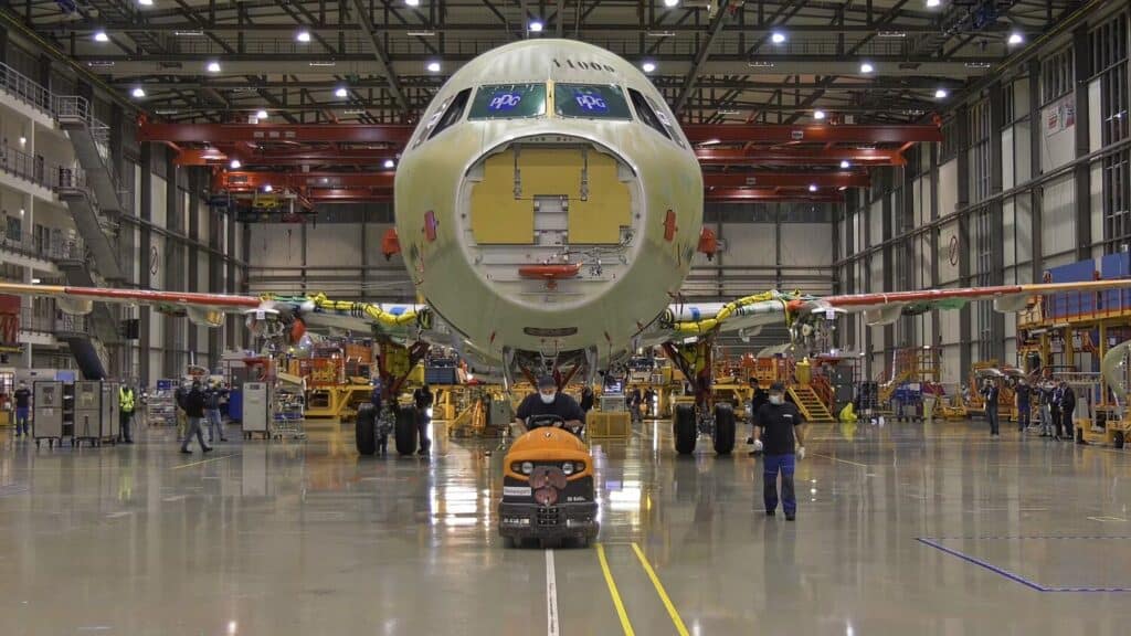 Airbus Fábrica Linha de montagem A320 A321XLR