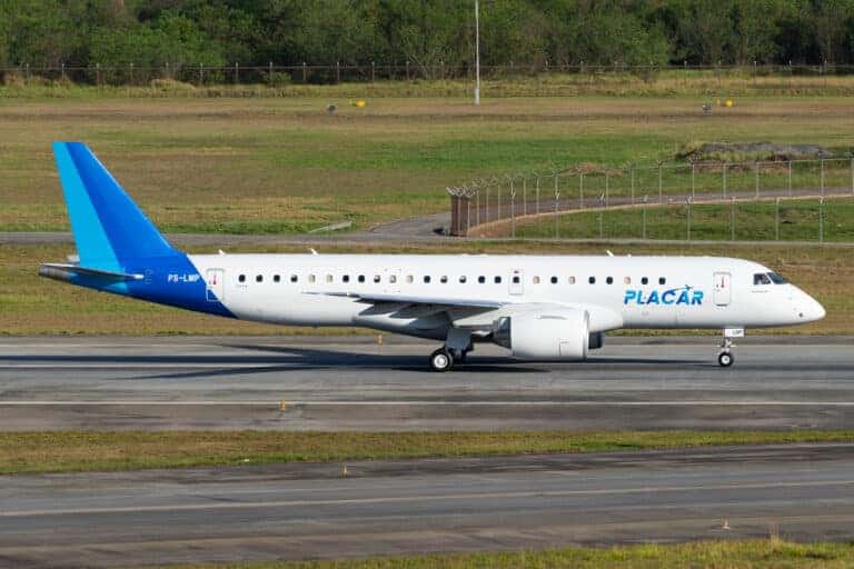 Palmeiras Plane Embraer E2 Libertadores Tableau de bord Linhas Aéreas