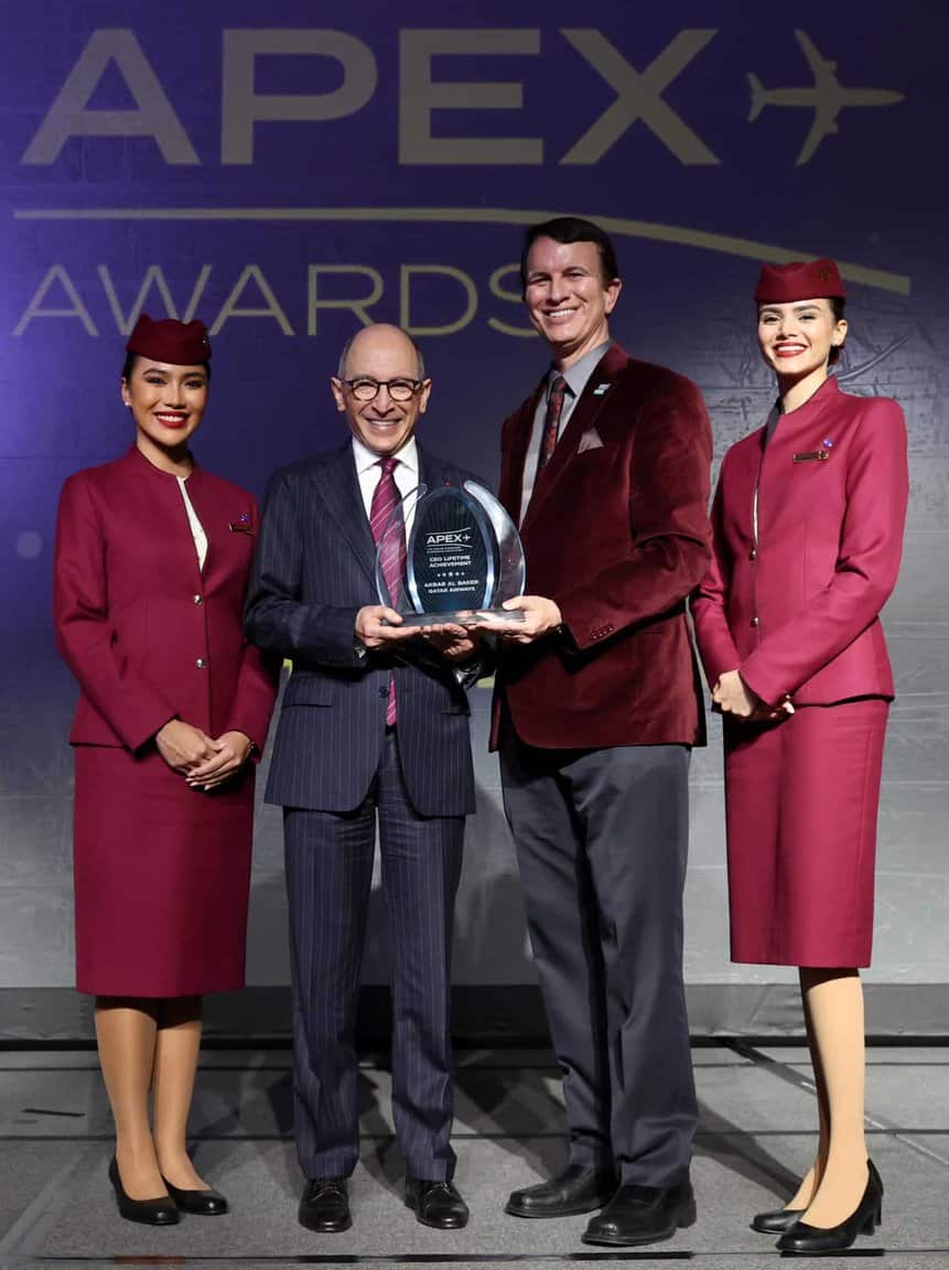 Qatar Airways prêmio APEX CEO