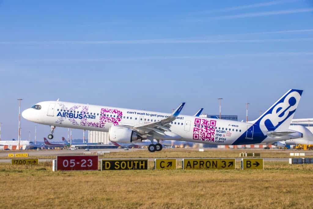 Airbus A321XLR world tour airports