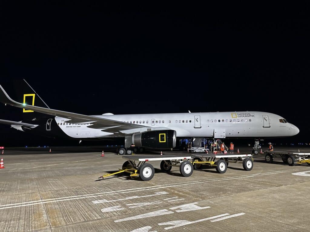 Avião Boeing 757 Foz do iguaçu expedição national Geographic
