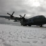 C-130 Hércules do Esquadrão Gordo na Antártica.
