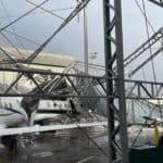 Hangar Aeroporto da Pampulha destruído