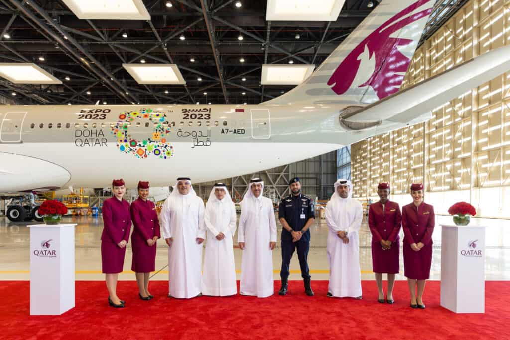Qatar Airways Expo 2023 companhia aérea evento