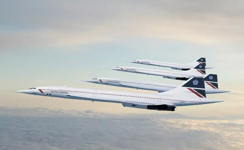 Concorde British Airways a mis à la retraite son avion supersonique d'Air France pendant 20 ans