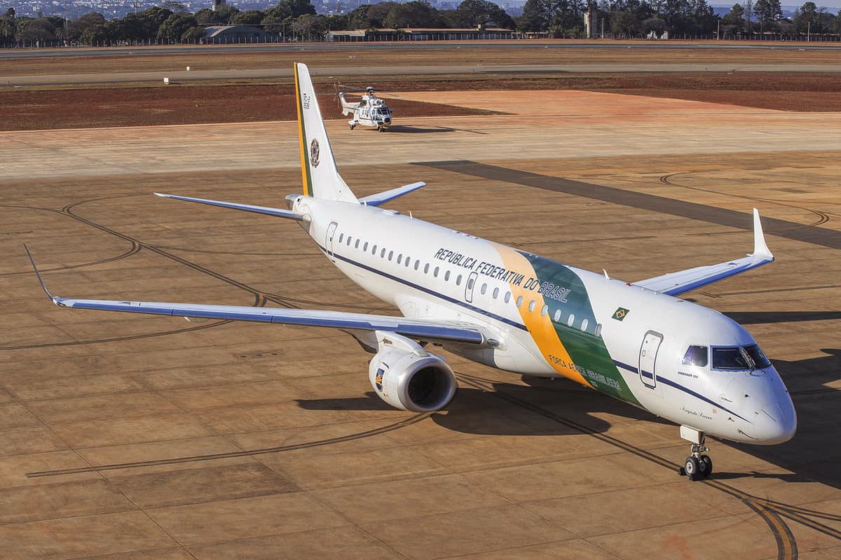 Embraer VC-2 é parte da frota presidencial da Força Aérea Brasileira. Foto: SO Johnson Barros.