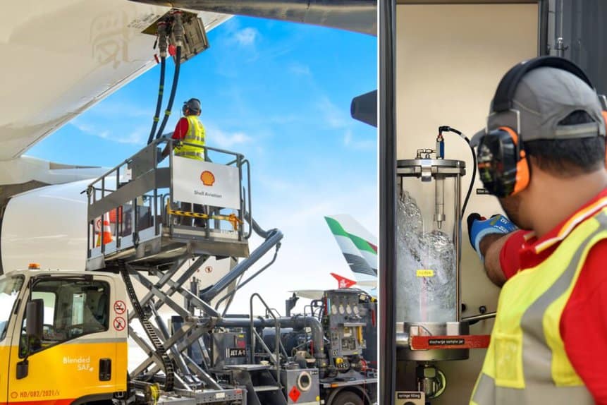 Huile de cuisson à combustible durable Emirates SAF