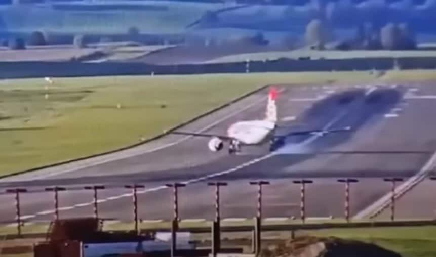 Plane tries to take off and almost leaves the runway at Zurich airport