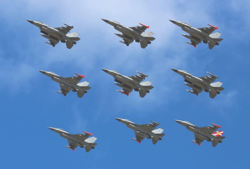 Argentina e Dinamarca assinaram carta de intenções para compra de 24 aviões de caça F-16 Fighting Falcon. Foto: RDAF/Divulgação.Slaunger via Wikimedia.
