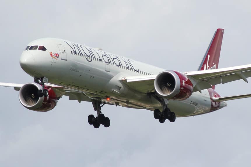 Virgin Atlantic Drone Reino Unido colidir colisão incidente Boeing 787 Dreamliner Passageiros