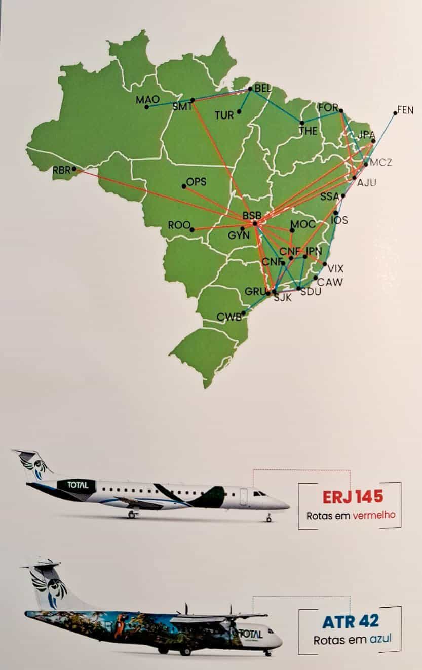 Total Linhas Aéreas Companhia Aérea Brasília nova identidade Visual