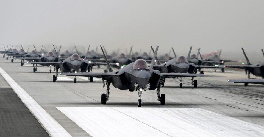 F-35 Lightning II fighters of the South Korean Air Force (ROKAF). Photo: Disclosure.