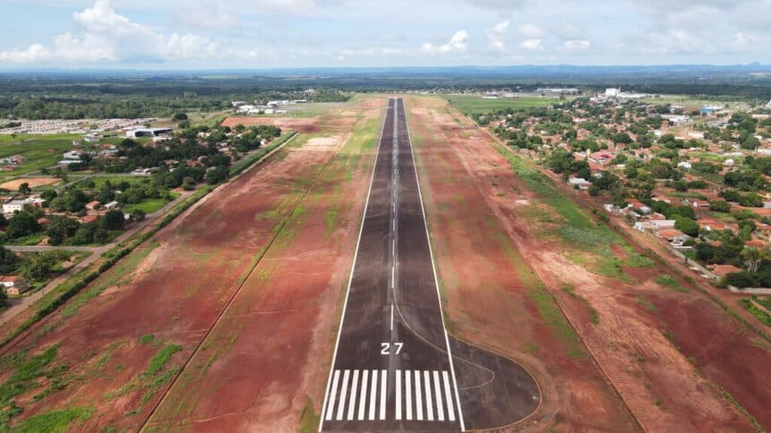 Aeroporto de Araguaína PAPI Prefeitura obra