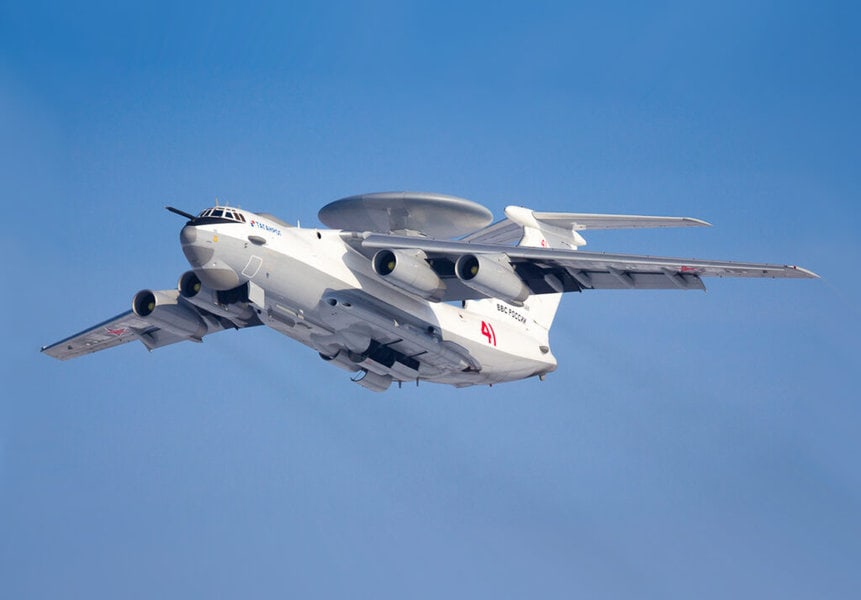 Avião-radar Beriev A-50 Mainstay da Rússia. Foto: Sergey Lutsenko, Timofey Nikishin