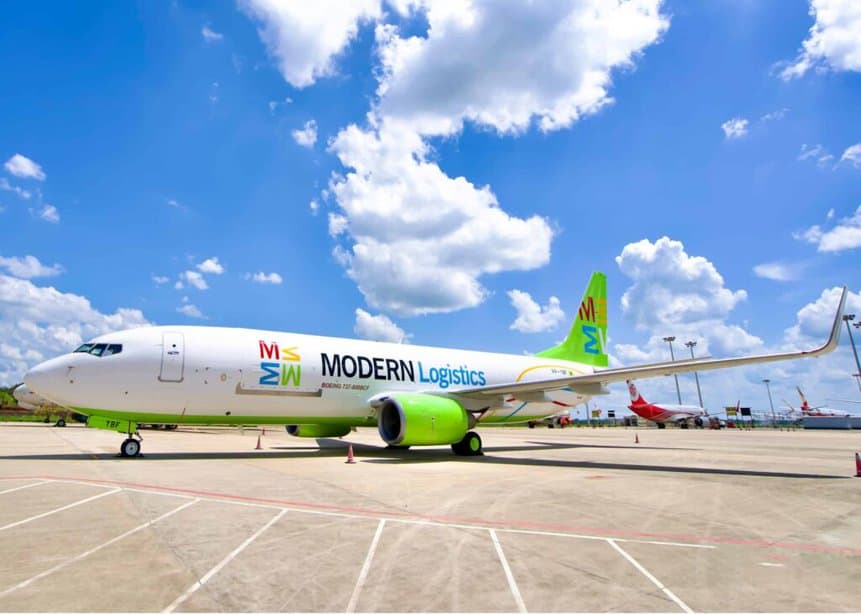Modern Logistics avião maior porte mercado internacional 737-800 BCF