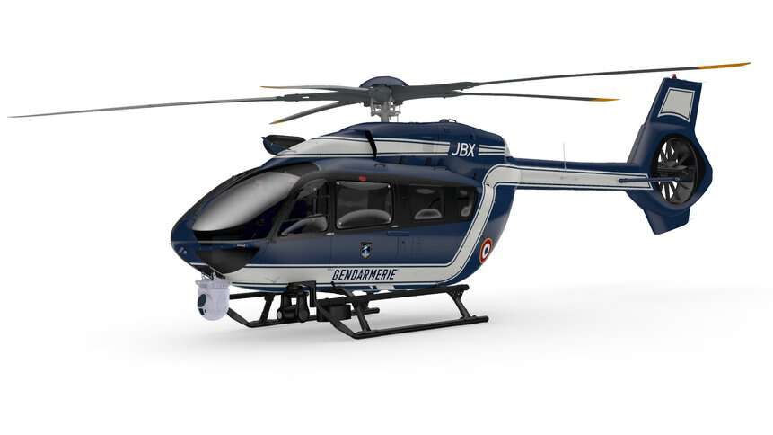Polícia Nacional Francesa deve receber seis helicópteros H145. Airbus/Divulgação. 