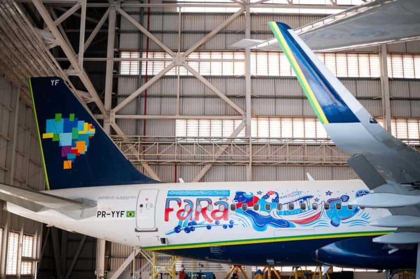 Azul Ministério do Turismo, Conheça o Brasil Voando Pará aeronave adesivada