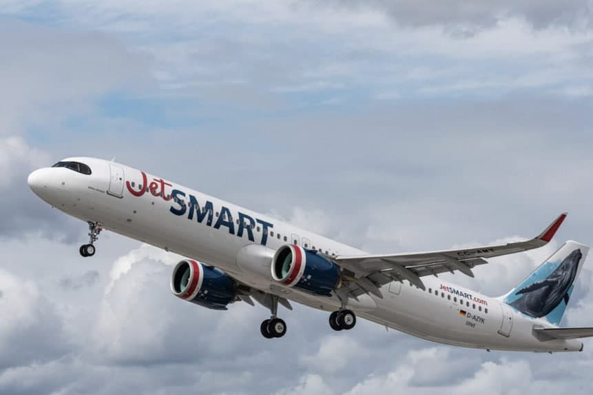 JetSMART selects Pratt & Whitney engines for 35 Airbus A320neo. Image: JetSMART