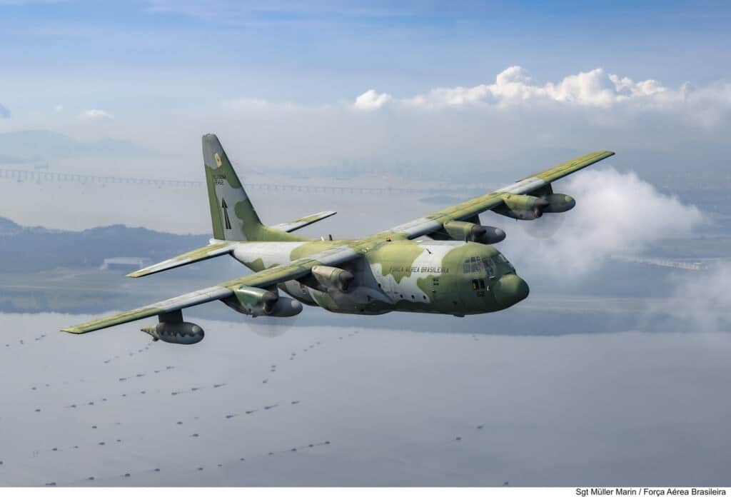 KC-130 Hércules da FAB em um de seus últimos voos. Foto: Sargento Müller Marin/FAB.