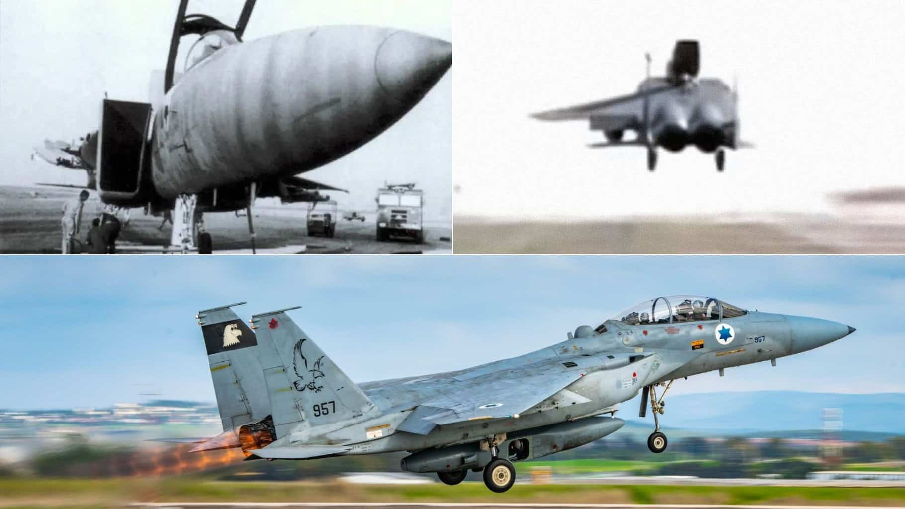 Cuarenta años después de un famoso accidente, un F-15 israelí que aterrizó sin una de sus alas sigue volando. Fotos vía The Aviationist, Fuerza Aérea Israelí.