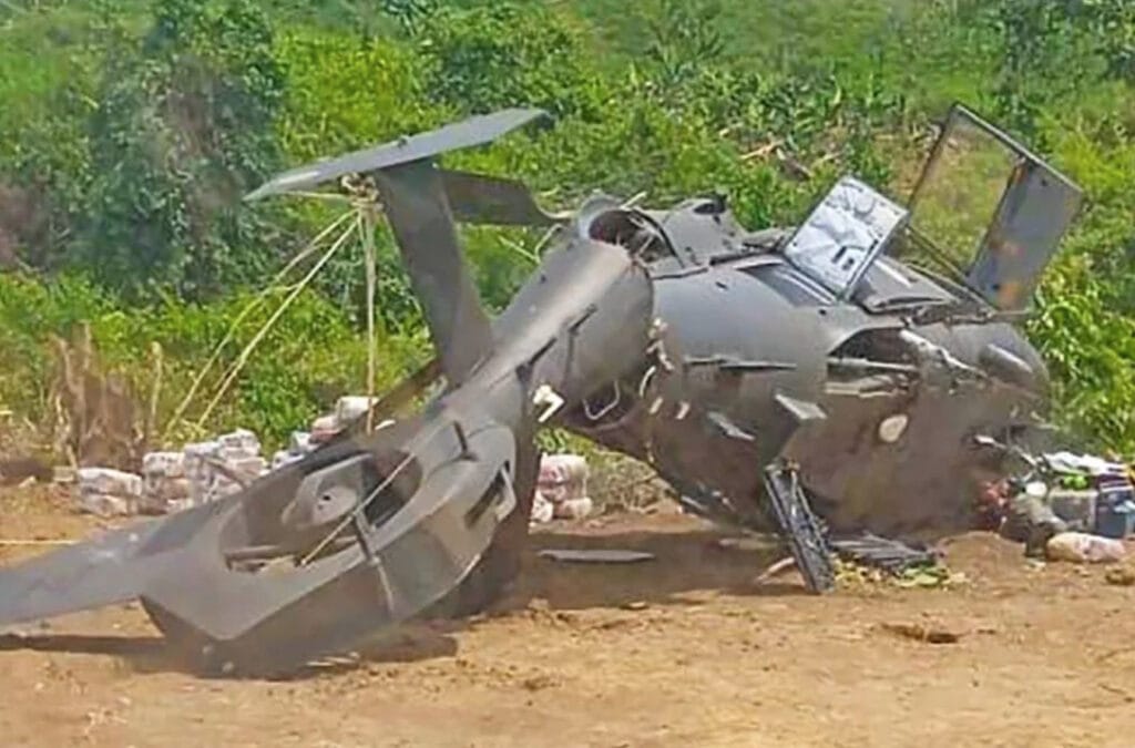 Helicóptero HM-1 Pantera do Exército Brasileiro caiu durante missão em Terras Indígenas Yanomami, em Roraima.