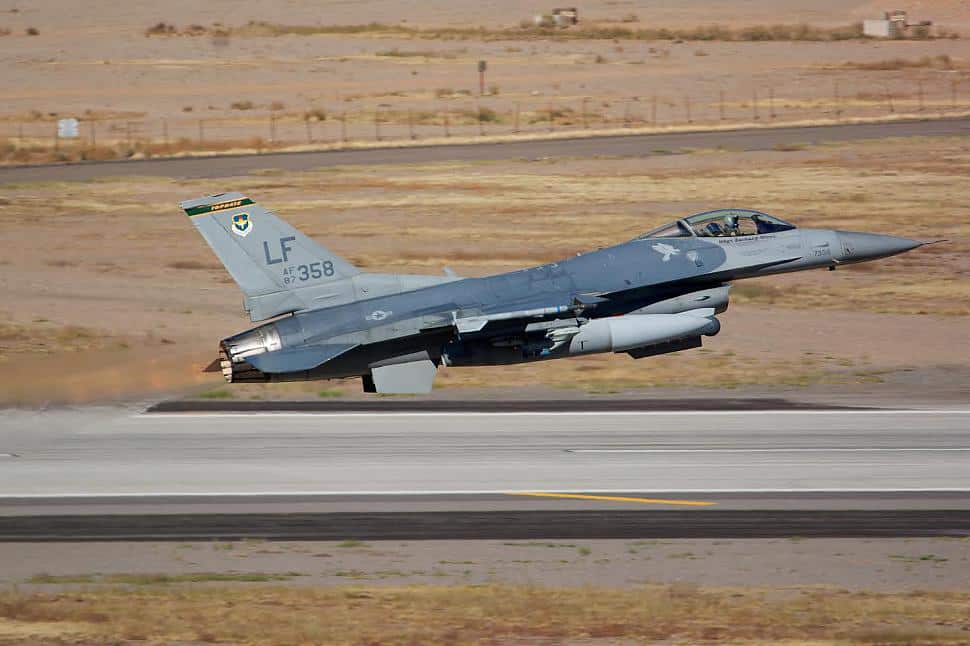 F-16 Fighting Falcon fighter jet from United States Air Force Base Holloman. Photo: publicity.