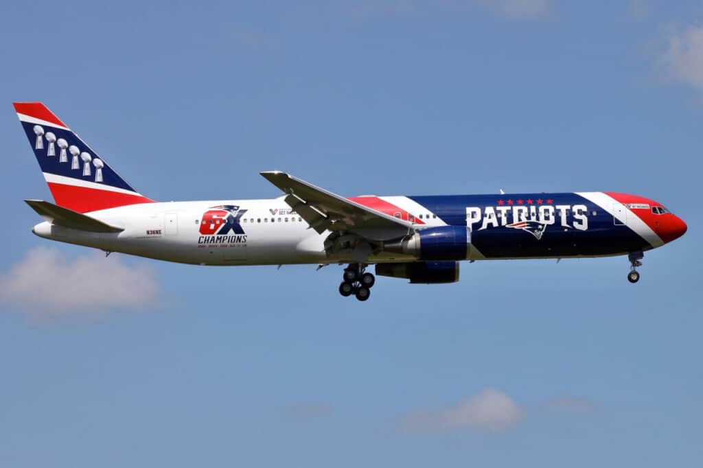 Aéroport de Brasilia New England Patriots Boeing 767-300